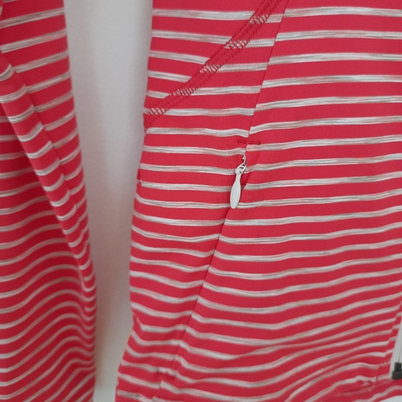 NWT Lole Women Pink Full Zip Essential Stripe Jacket. Size XS - Picture 5 of 16